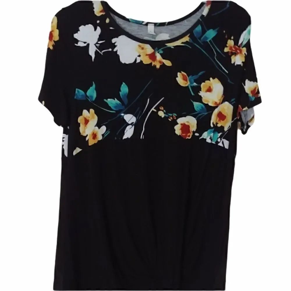 Mai Soil Floral Knit Top- L